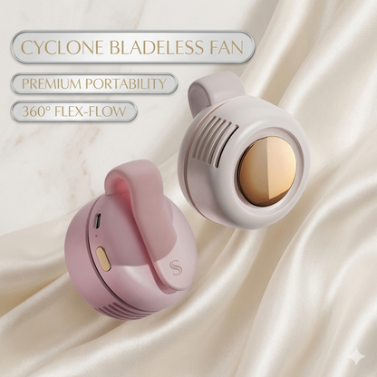 Cyclone Bladeless Wearable Fan - 360° Adjustable Portable Personal Fan