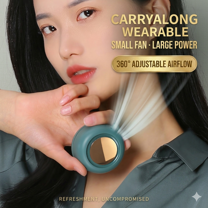 Cyclone Bladeless Wearable Fan - 360° Adjustable Portable Personal Fan